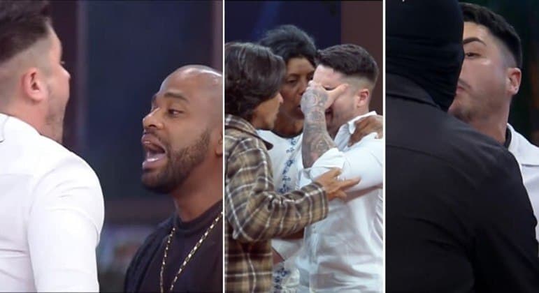 Briga entre Lucas e Black faz ninjas invadirem programa ao vivo