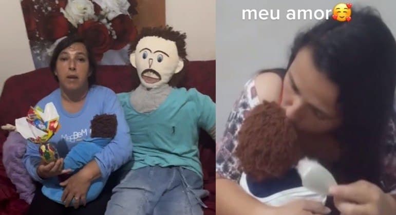 Brasileira casada com boneco de pano anuncia gravidez do 2º filho