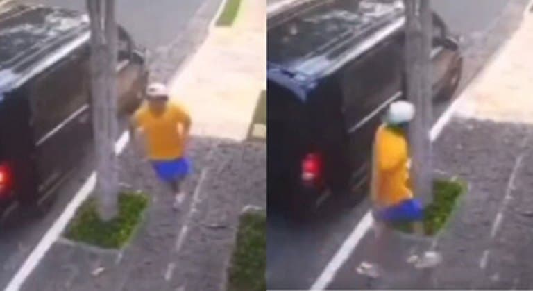Fã brasileira mostra Bruno Mars gravando vídeo em rua de sua casa