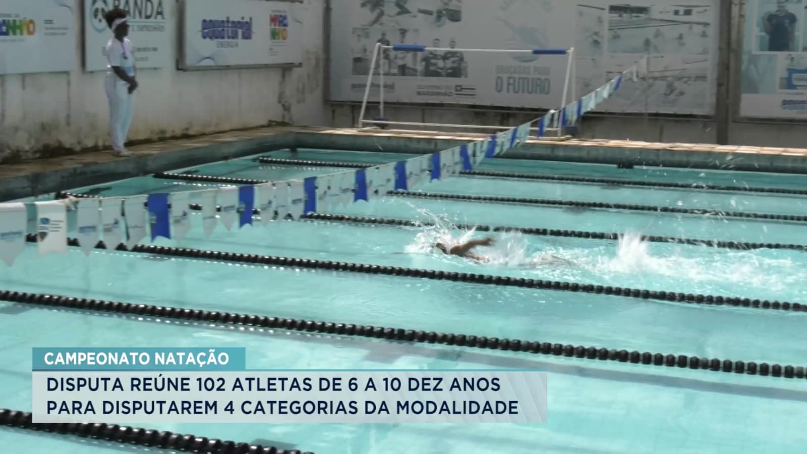 Campeonato de natação reúne 102 atletas em São Luís