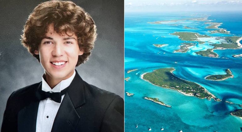 Jovem aceita desafio, pula de navio no mar com tubarões e some nas Bahamas
