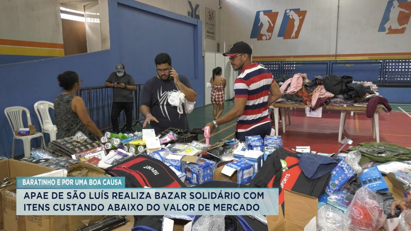 APAE realiza bazar solidário com itens doados pela Receita Federal