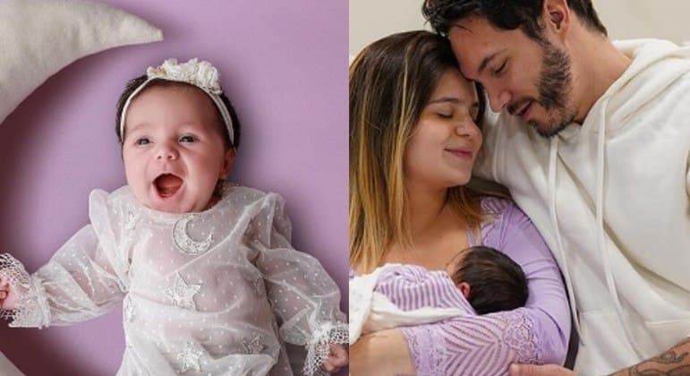 Viih Tube mostra, pela primeira vez, a filha sorrindo e de olhos abertos