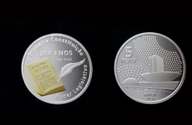 Banco Central lança moeda em comemoração aos 200 anos da primeira Constituição