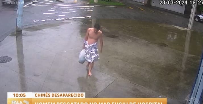 Polícia ainda procura chinês que desapareceu após fugir de hospital no litoral de SP