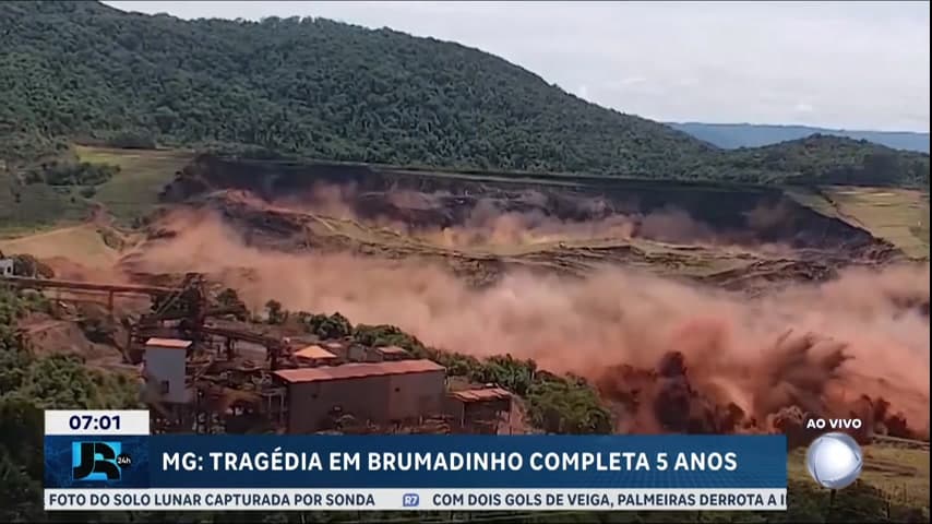 Brumadinho: 5 anos após rompimento da barragem, operação tenta achar 3 pessoas