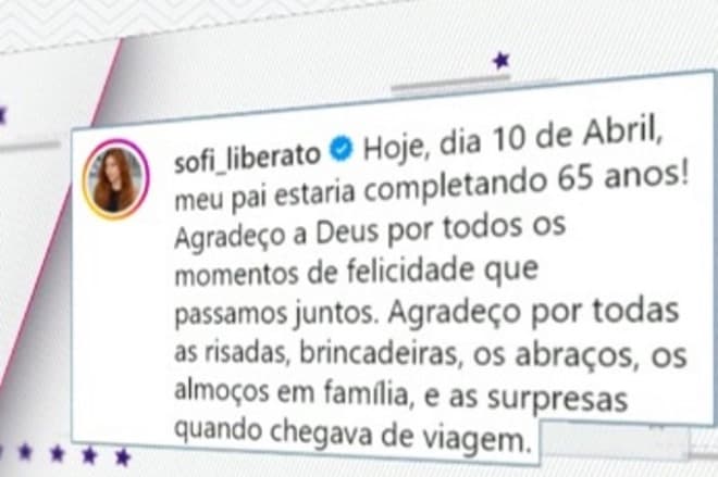 Filhos de Gugu fazem homenagem ao pai no dia em que ele completaria 65 anos