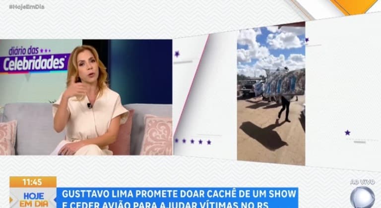 Gusttavo Lima empresta jato milionário para ajudar no transporte de suprimentos para o RS
