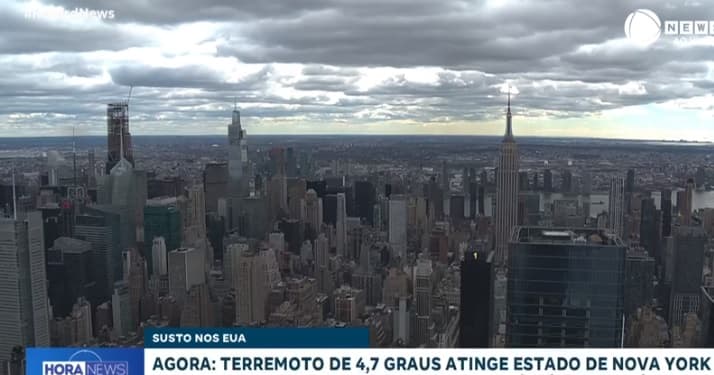 Estados Unidos revisa magnitude de terremoto em Nova York