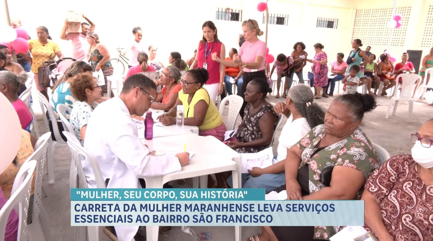 Carreta da Mulher Maranhense leva serviços essenciais para comunidades em São Luís