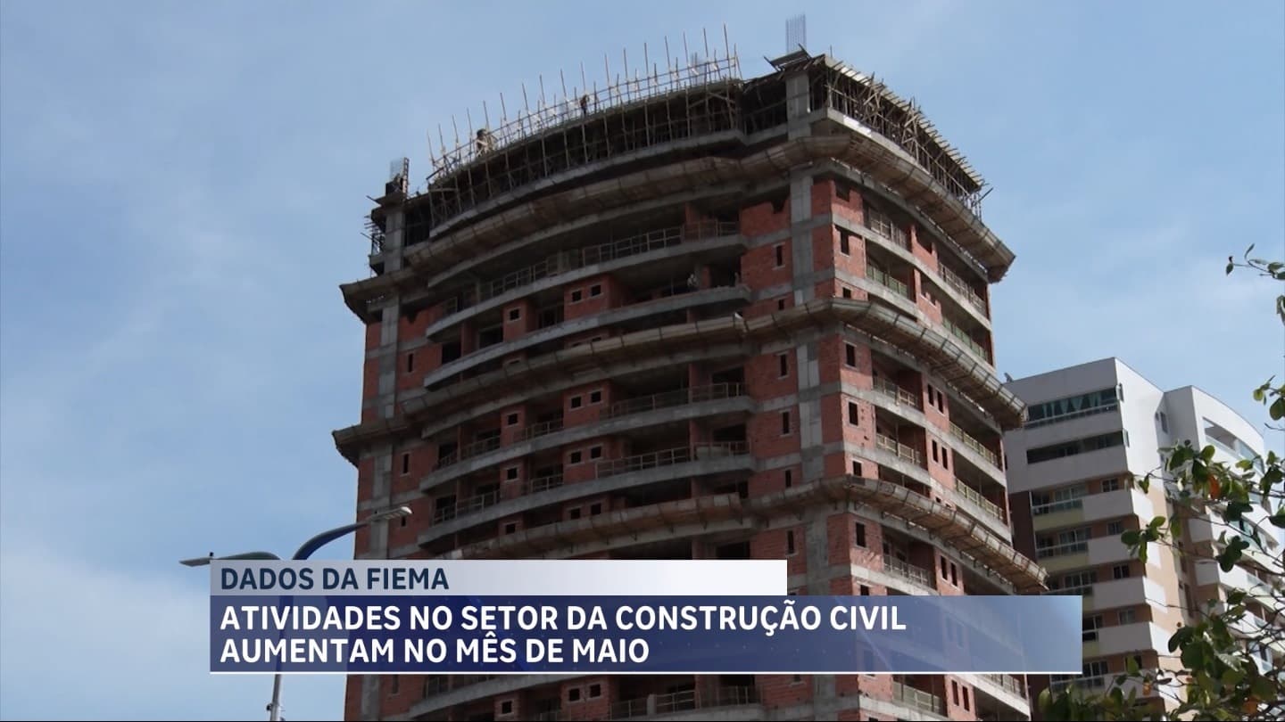 Atividade da construção civil cresce 5,3 pontos no Maranhão em maio