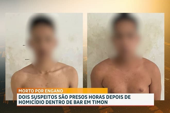PM conduz dupla suspeita de homicídio em Timon