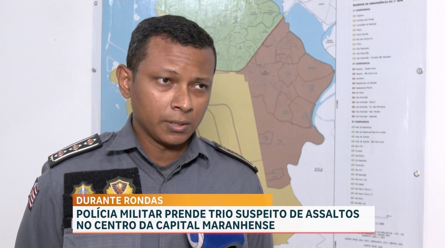 Polícia conduz adolescentes suspeitos de envolvimento em roubo no Centro Histórico
