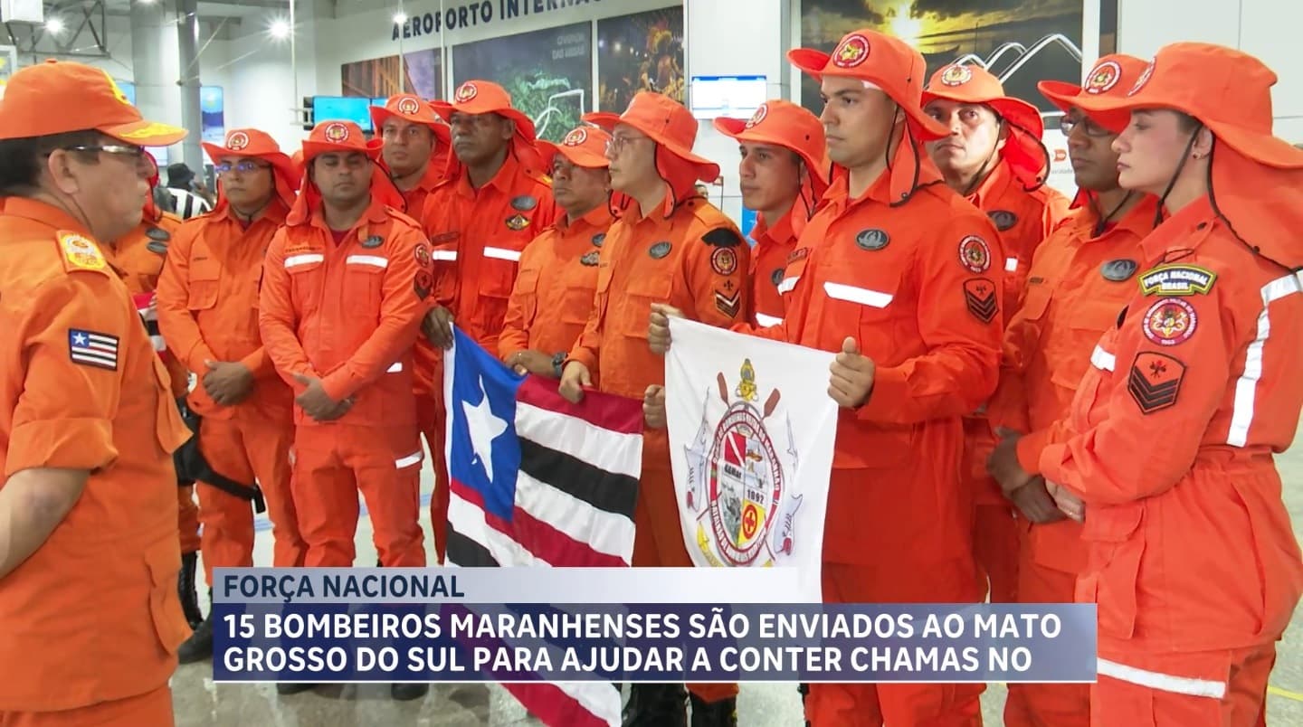 Bombeiros maranhenses embarcam para missão contra os incêndios no Pantanal