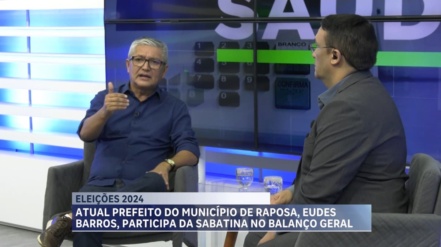 Candidato a reeleição, Eudes Barros participa de sabatina no Balanço Geral-MA