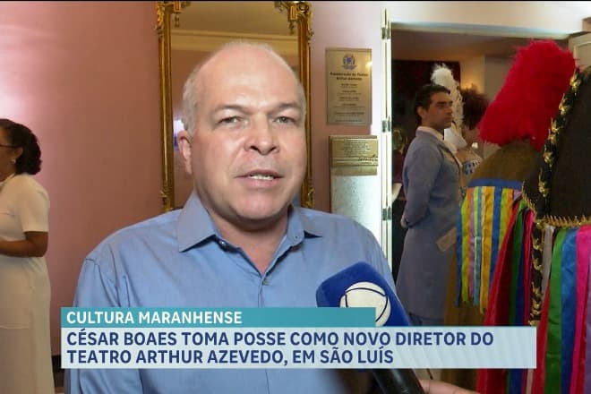 Ator maranhense César Boaes é empossado diretor do Teatro Arthur Azevedo