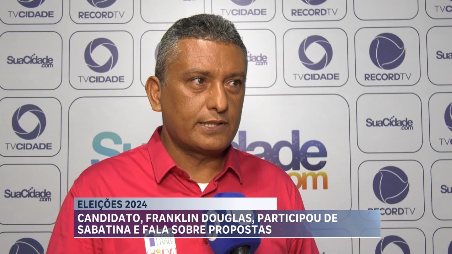 Franklin Douglas, candidato a prefeito de São Luís, apresenta propostas no Balanço Geral-MA