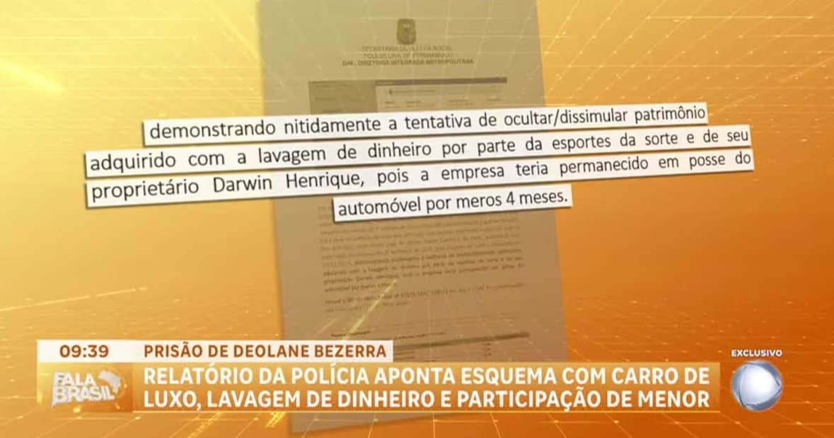 Relatório da polícia detalha prisão de Deolane e cita esquema com compra de carro