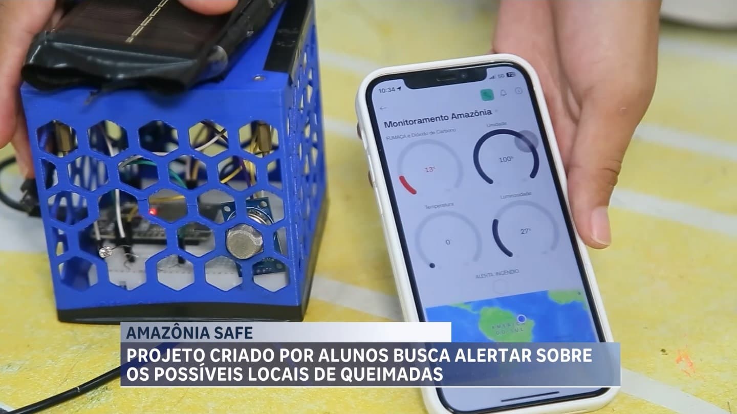 Estudantes maranhenses desenvolvem tecnologia para detectar incêndios florestais na região amazônica