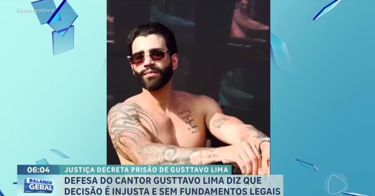 Gusttavo Lima diz que mandado de prisão preventiva é injusto e sem fundamentos legais