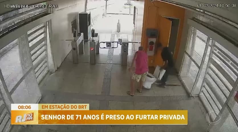 Idoso é preso por furtar vaso sanitário na zona norte do Rio