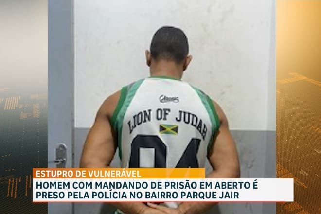 PM conduz homem com mandado de prisão em aberto por estupro de vulnerável
