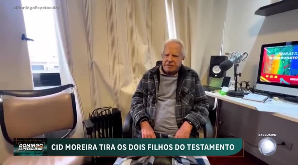 Exclusivo: Domingo Espetacular tem acesso ao testamento de Cid Moreira