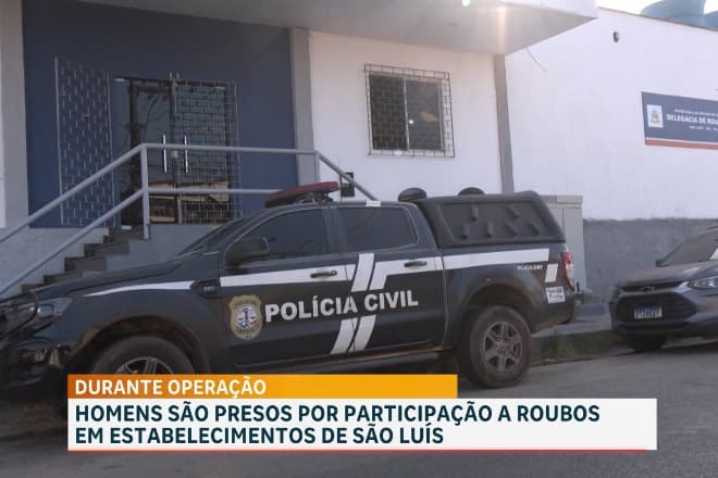 Homens são presos por suspeita de participação a roubos em estabelecimentos de São Luís