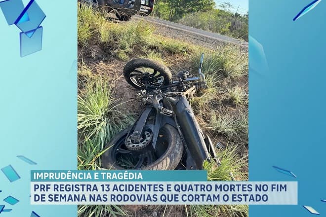 PRF registra 13 acidentes e 4 mortes no fim de semana nas rodovias que cortam o Maranhão