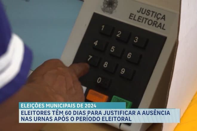 Eleitores têm 60 dias para justificar a ausência nas urnas após o período eleitoral