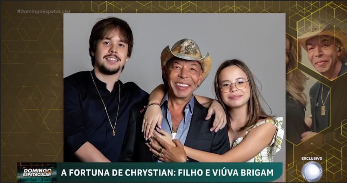 Filho e viúva brigam por fortuna deixada pelo cantor Chrystian
