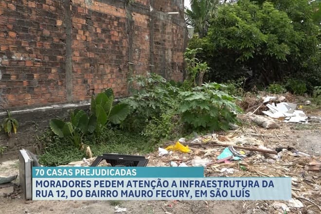 Moradores do bairro Mauro Fecury, em São Luís, denunciam a falta de infraestrutura