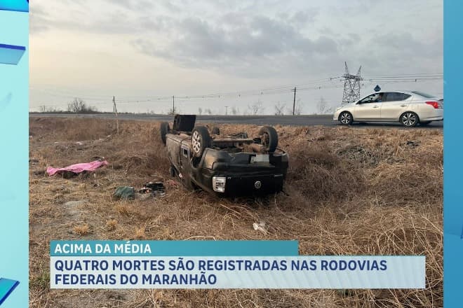4 mortes são registradas nas rodovias federais do Maranhão durante o último final de semana