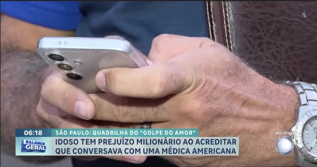 Idoso brasileiro perde R$ 2 milhões ao acreditar que conversava com médica americana