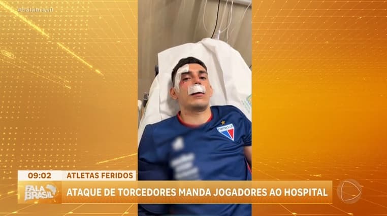 Ônibus dos jogadores do Fortaleza é atacado por torcedores do Sport