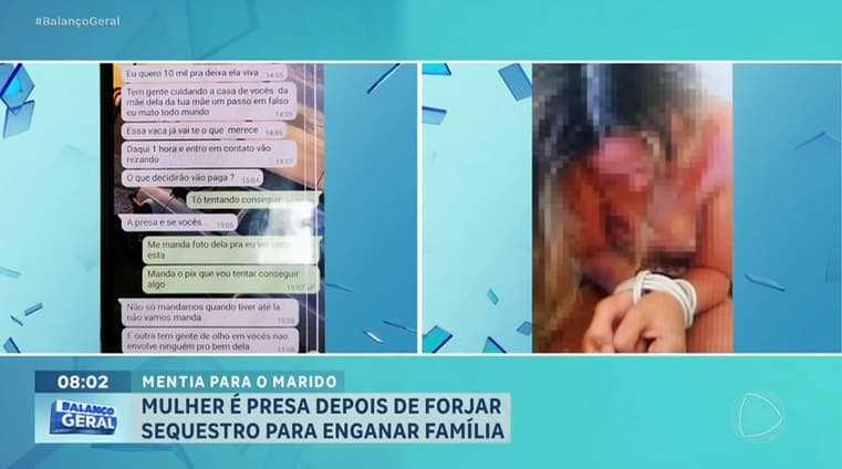 Mulher é presa por forjar o próprio sequestro para tirar dinheiro de familiares