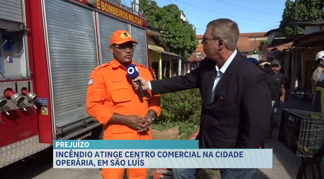 Incêndio atinge feira da Cidade Operária em São Luís