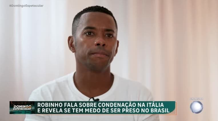 Robinho quebra silêncio e fala pela 1ª vez sobre condenação de estupro