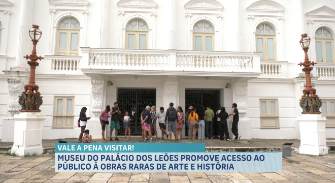 Museu do Palácio dos Leões é um dos atrativos durante as férias