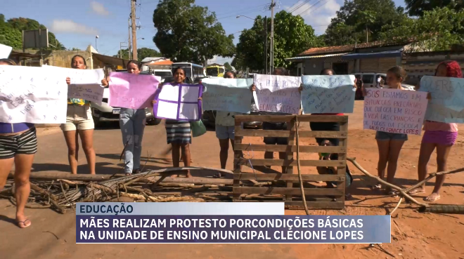 Familiares de alunos protestam contra a falta de estrutura de Creche na Zona rural de São Luís