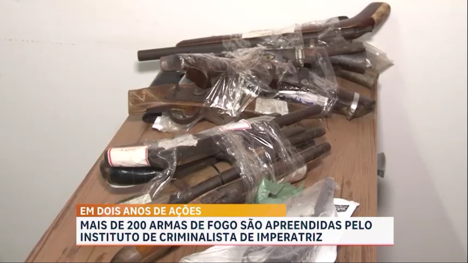 Mais de 200 armas de fogo apreendidas em Grajaú são encaminhadas ao Icrim