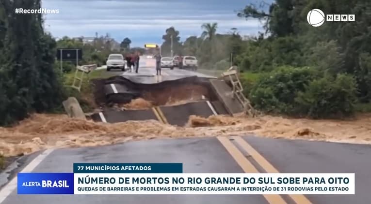 Sobe para oito o número de mortos em tempestade no Rio Grande do Sul