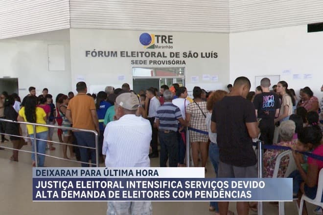 Justiça eleitoral reforça atendimentos para alta demanda de eleitores com pendências