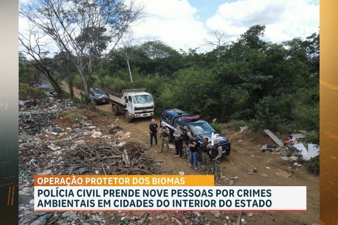 Operação prende nove pessoas por crimes ambientais no Parque do Mirador
