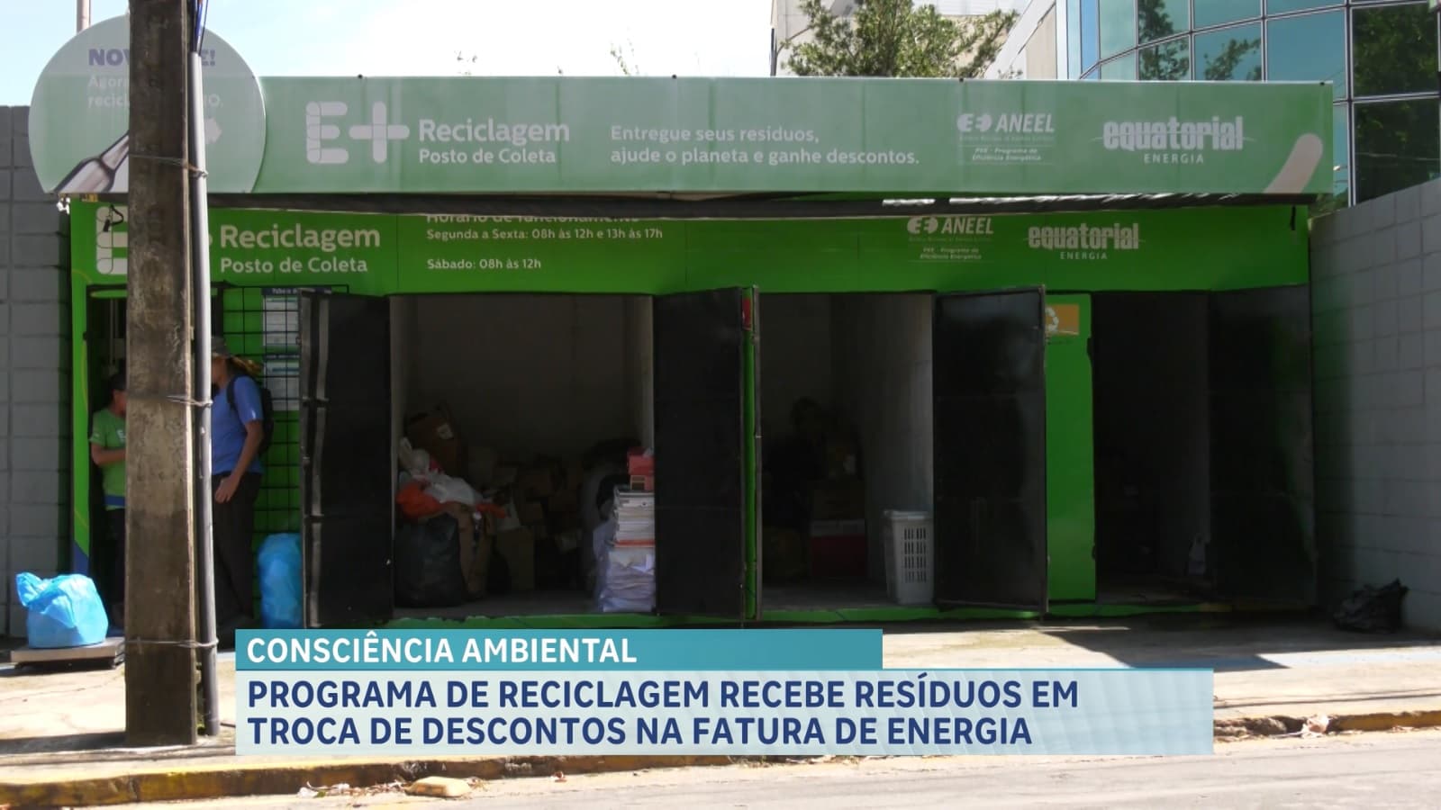 Programa permite troca de recicláveis por descontos na fatura de energia