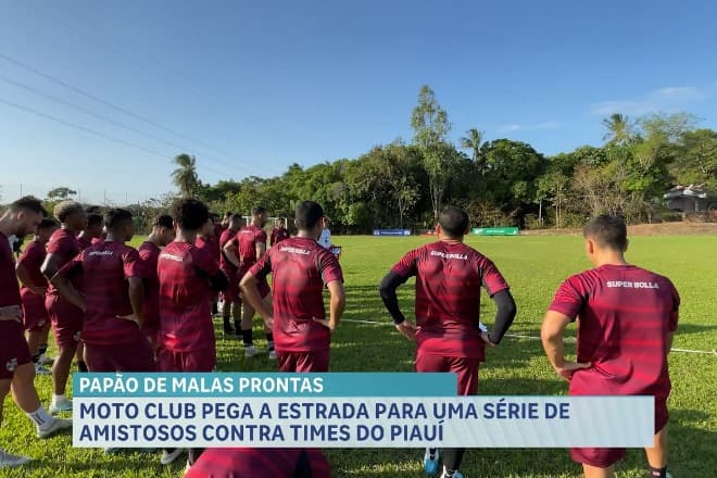 Moto Club pega a estrada para série de amistosos contra times do Piauí