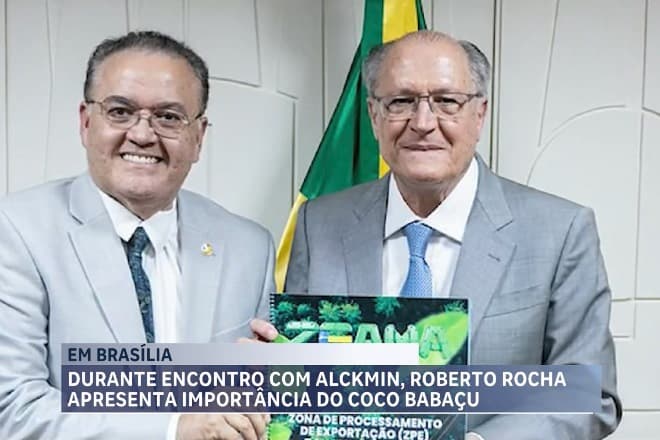 Durante encontro com Alckmin, Roberto Rocha apresenta importância do coco babaçu