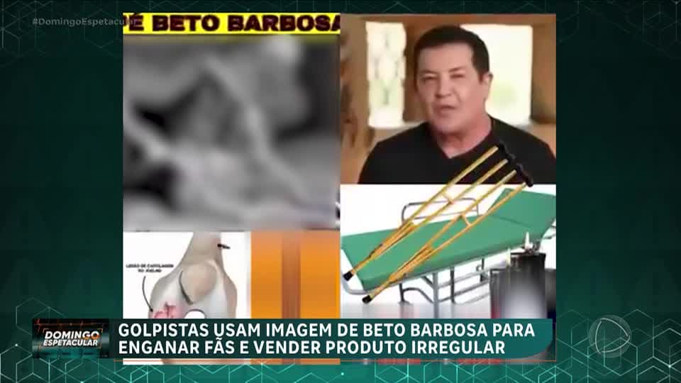 Golpistas usam imagem de Beto Barbosa para enganar fãs e vender produto irregular