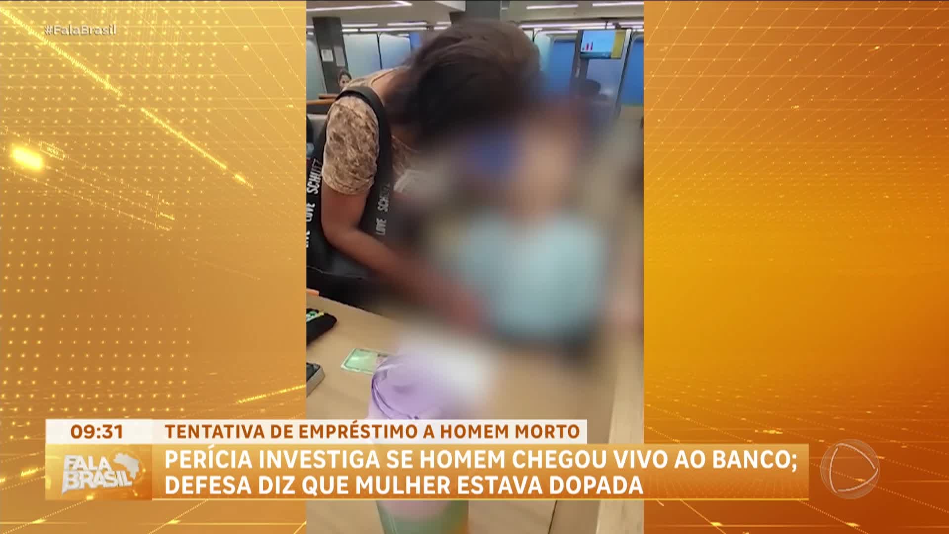 Defesa diz que mulher que entrou com idoso morto em banco estava dopada