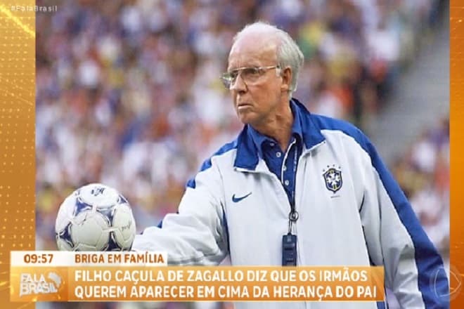 Filho caçula de Zagallo critica irmãos por briga pela herança do pai